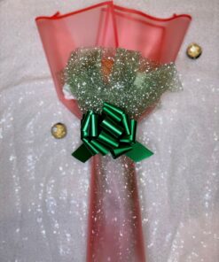 Chocolate Bouquet with Ferrero Rocher in Red and Green Palette